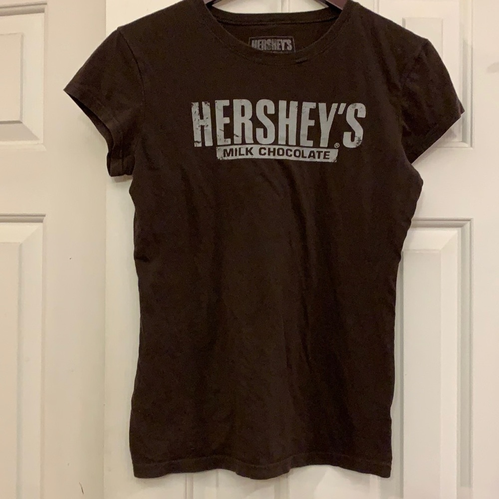 😍 2/$29 Hershey’s Milk Chocolate tee M *** see last 2 pics hole on back neck